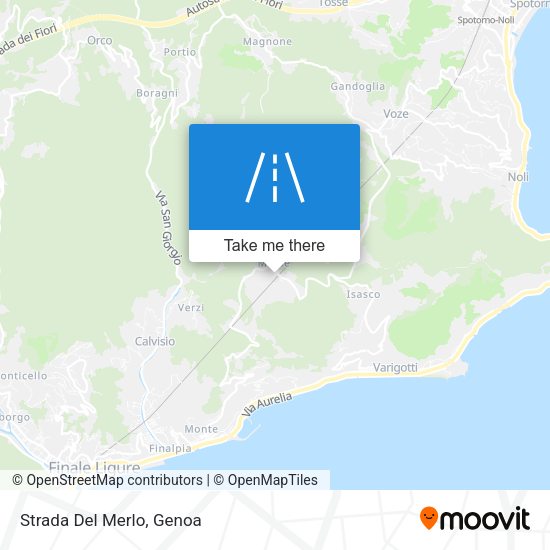 Strada Del Merlo map