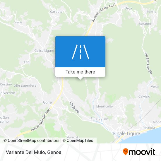 Variante Del Mulo map