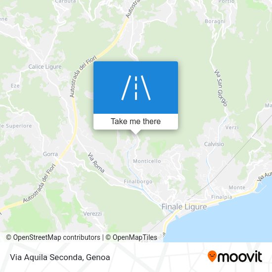 Via Aquila Seconda map