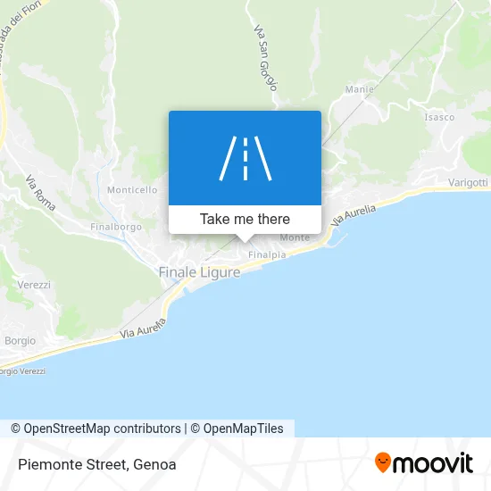 Piemonte Street map