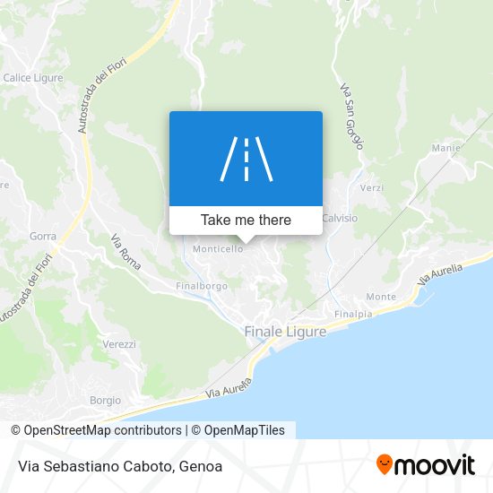 Via Sebastiano Caboto map