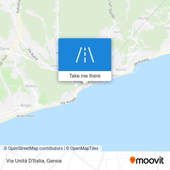 Via Unità D'Italia map