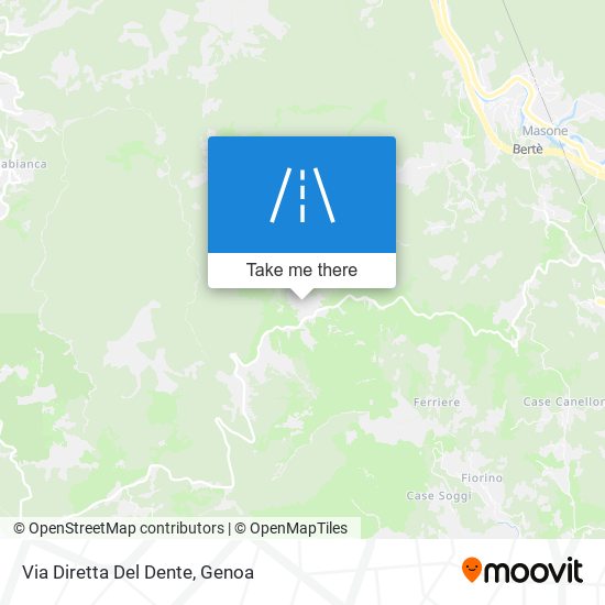 Via Diretta Del Dente map