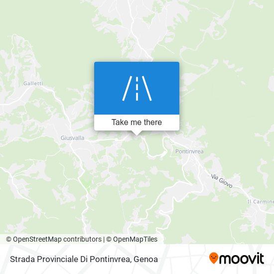 Strada Provinciale Di Pontinvrea map