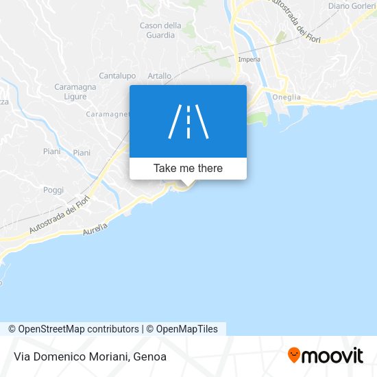 Via Domenico Moriani map