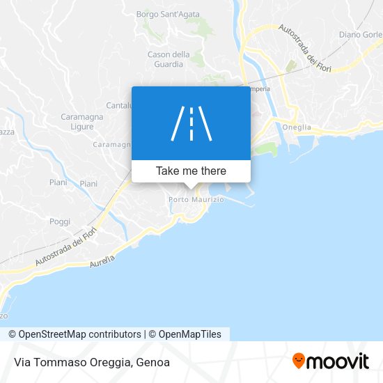 Via Tommaso Oreggia map