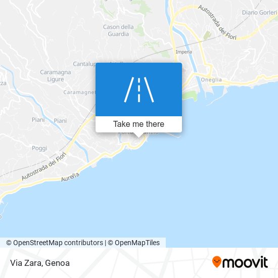 Via Zara map