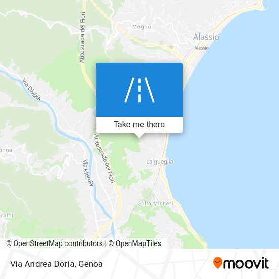 Via Andrea Doria map