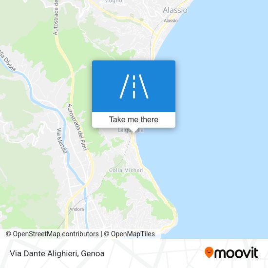 Via Dante Alighieri map