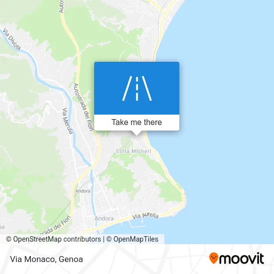 Via Monaco map