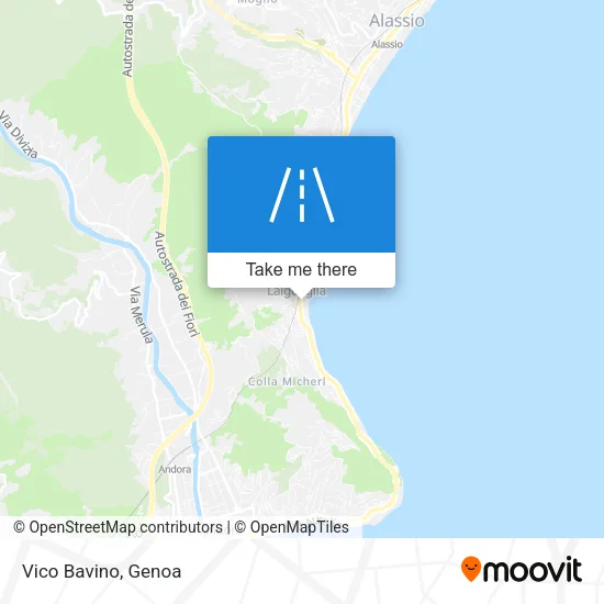 Vico Bavino map