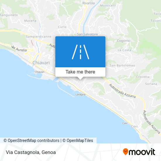 Via Castagnola map