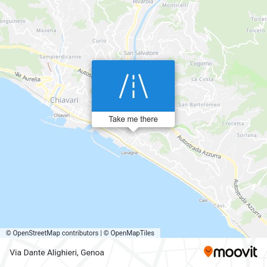 Via Dante Alighieri map