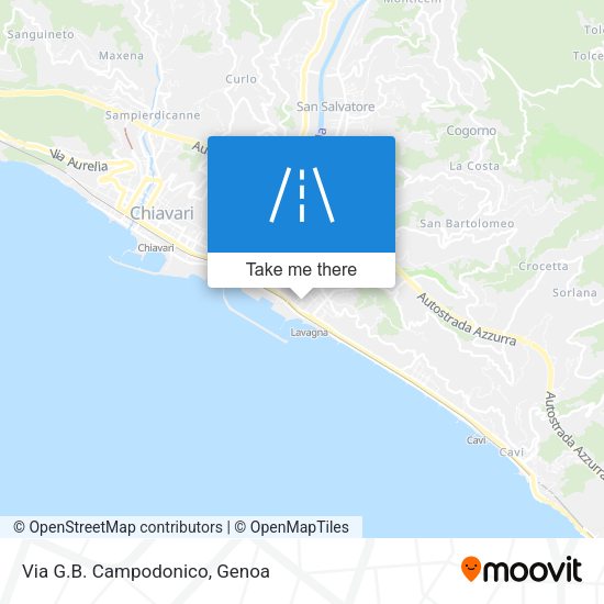 Via G.B. Campodonico map