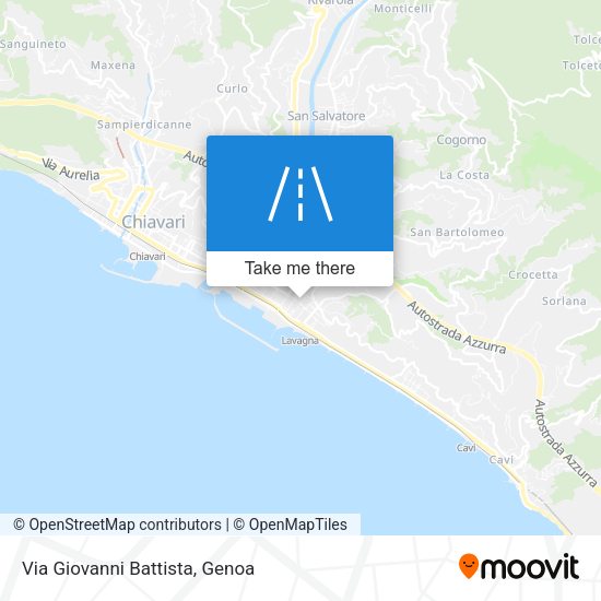 Via Giovanni Battista map