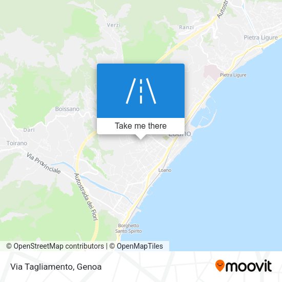 Via Tagliamento map