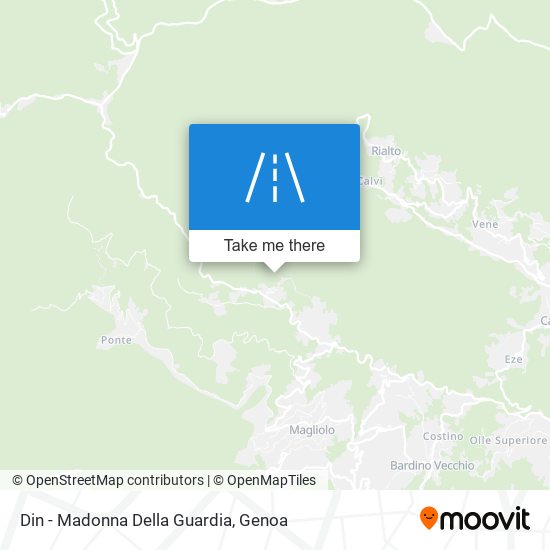 Din - Madonna Della Guardia map
