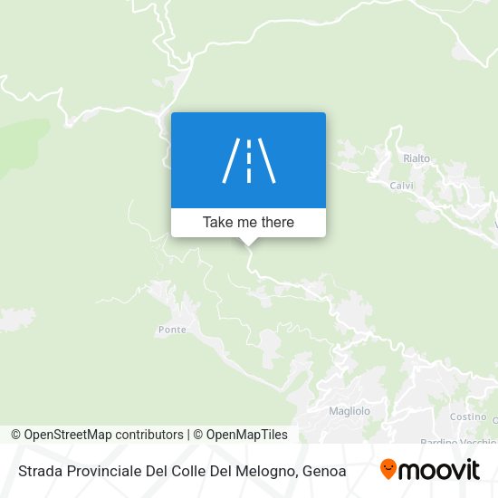 Strada Provinciale Del Colle Del Melogno map