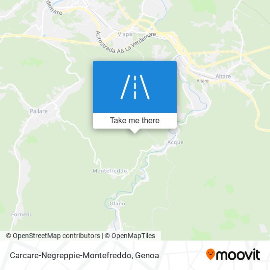 Carcare-Negreppie-Montefreddo map