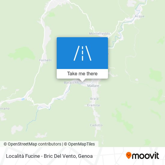 Località Fucine - Bric Del Vento map