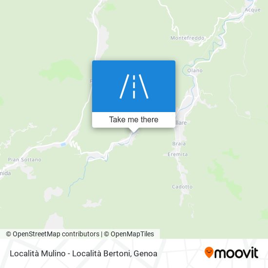 Località Mulino - Località Bertoni map