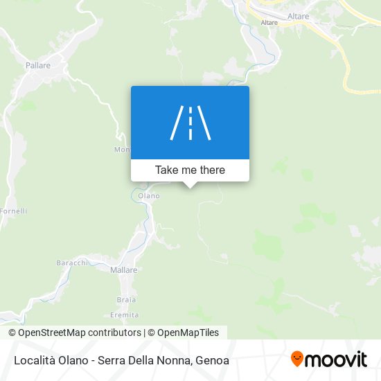 Località Olano - Serra Della Nonna map