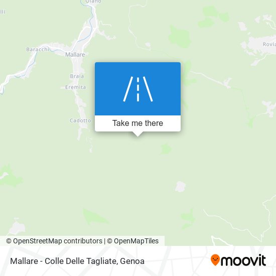 Mallare - Colle Delle Tagliate map