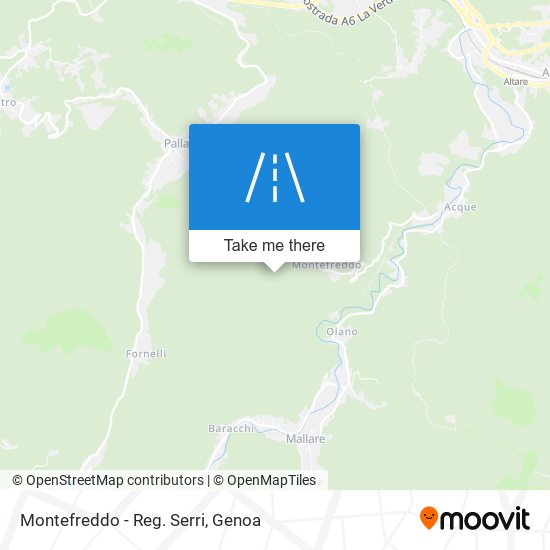 Montefreddo - Reg. Serri map