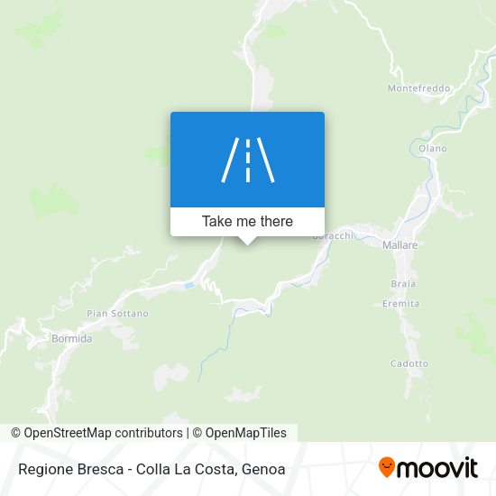 Regione Bresca - Colla La Costa map