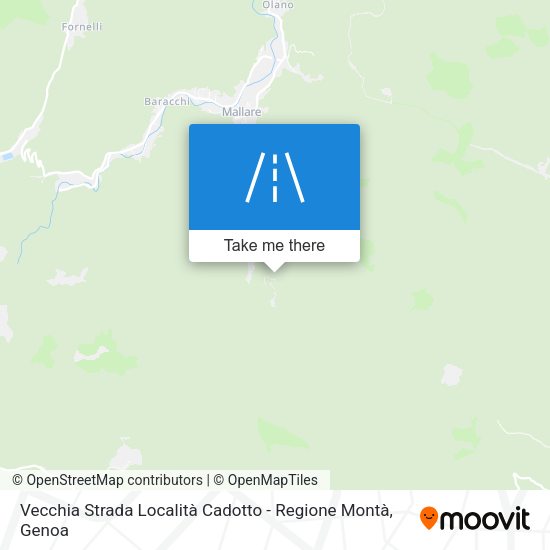 Vecchia Strada Località Cadotto - Regione Montà map