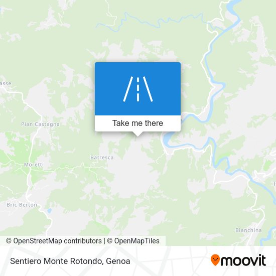 Sentiero Monte Rotondo map