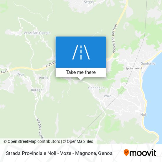 Strada Provinciale Noli - Voze - Magnone map