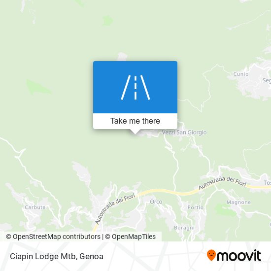Ciapin Lodge Mtb map