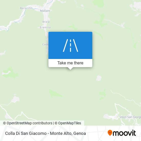 Colla Di San Giacomo - Monte Alto map