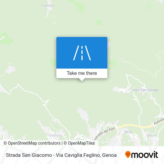Strada San Giacomo - Via Caviglia Feglino map
