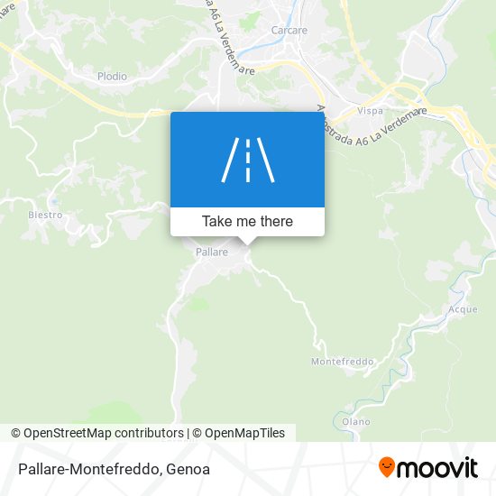 Pallare-Montefreddo map