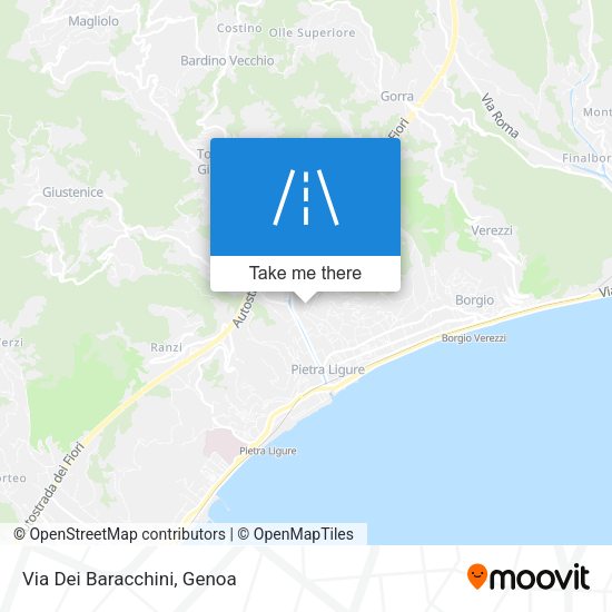 Via Dei Baracchini map