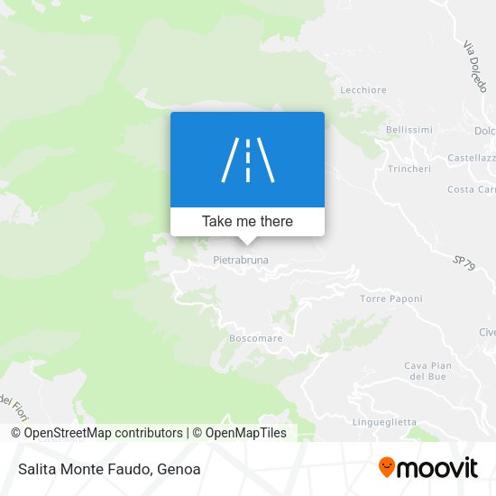 Salita Monte Faudo map