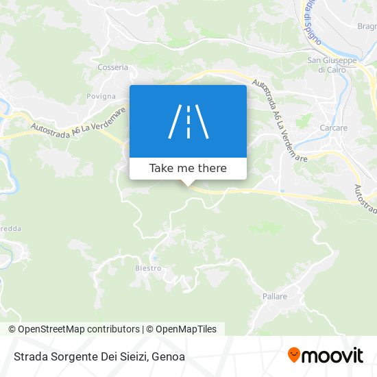 Strada Sorgente Dei Sieizi map