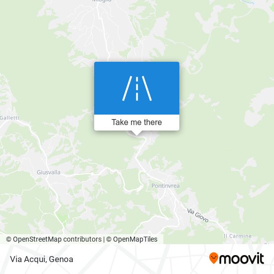 Via Acqui map