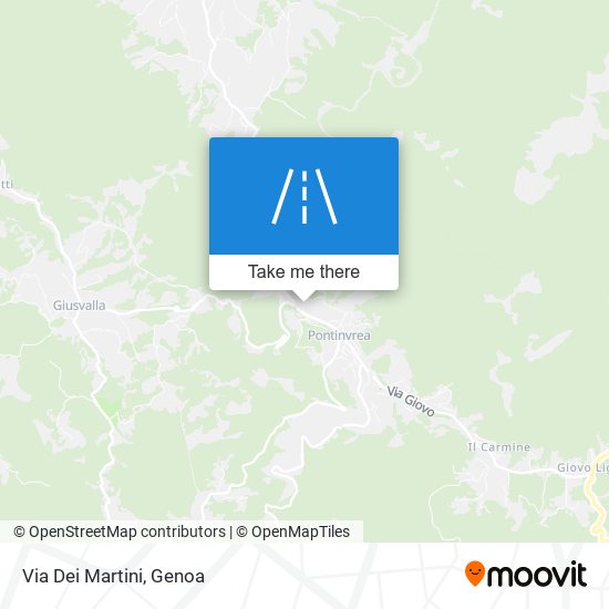 Via Dei Martini map