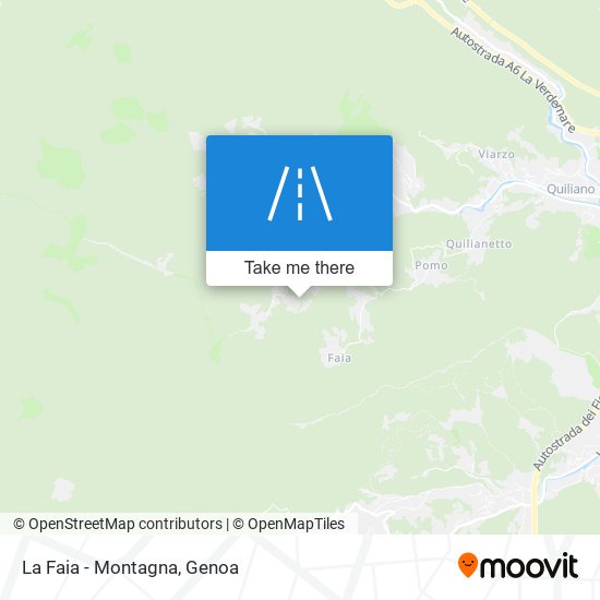 La Faia - Montagna map