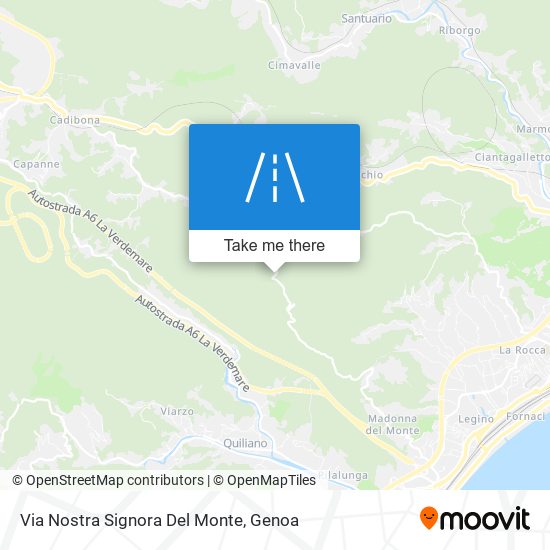 Via Nostra Signora Del Monte map