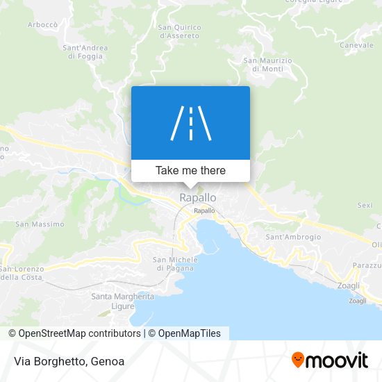 Via Borghetto map