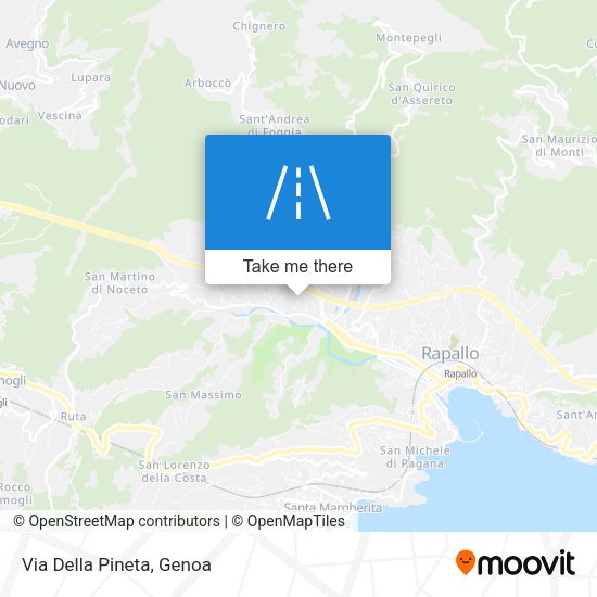 Via Della Pineta map