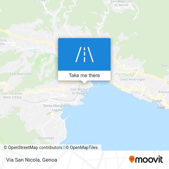 Via San Nicola map