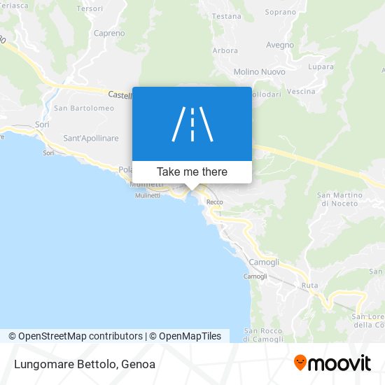 Lungomare Bettolo map