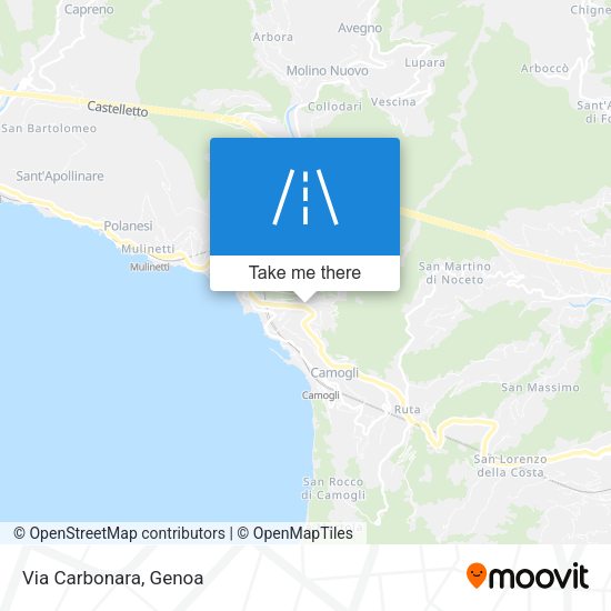 Via Carbonara map
