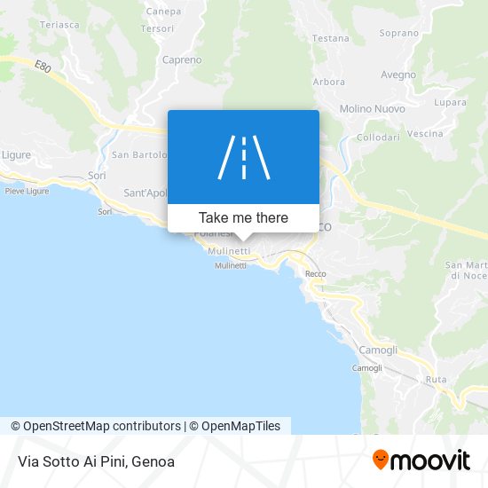 Via Sotto Ai Pini map