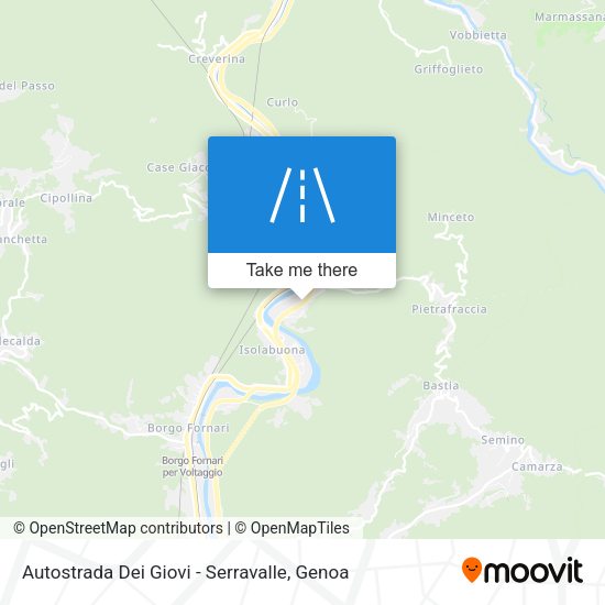 Autostrada Dei Giovi - Serravalle map